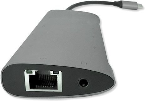 Adaptateur multiports 10 en 1 USB-C HUB 4x USB 1x USB-C RJ45 HDMI VGA Jack 3,5 Lecteur SD/MicroSD, A+