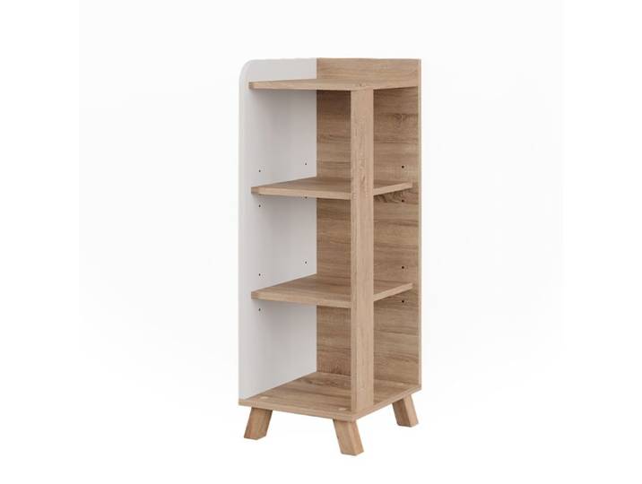 Armoire Midisch Karen 30x90cm avec 4 étagères Sonoma/Blanc Vicco 54671