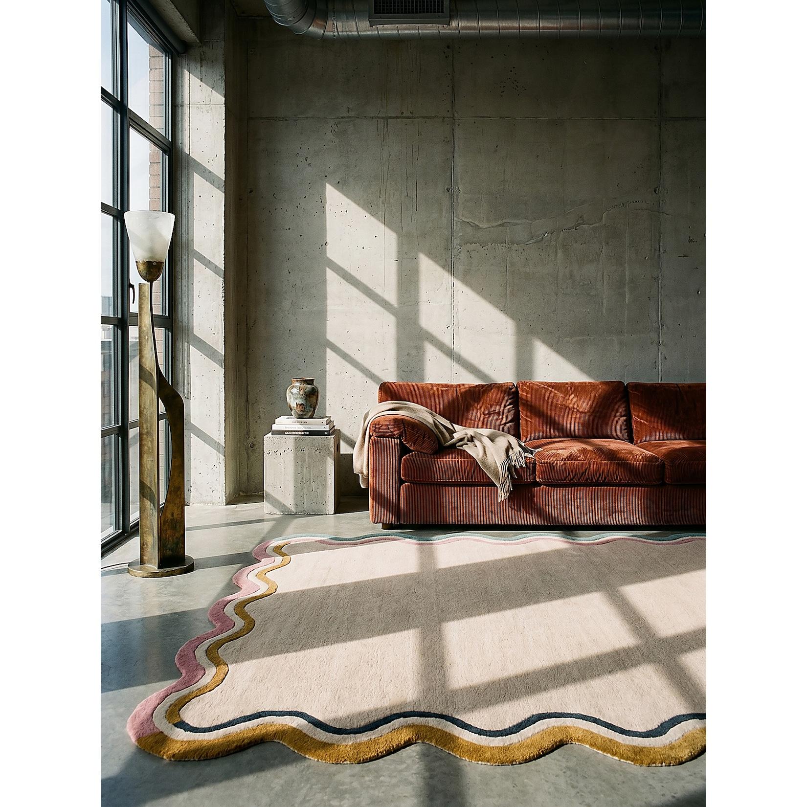 Wollteppich Bordüre Bunt 120 x 170 cm - WINCH Kadima Design