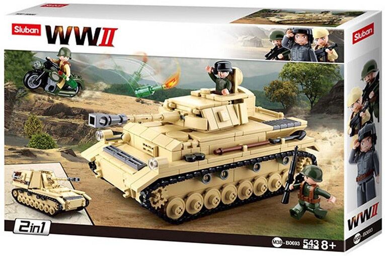 Army WWII : Grand char allemand 543 pcs - Sluban