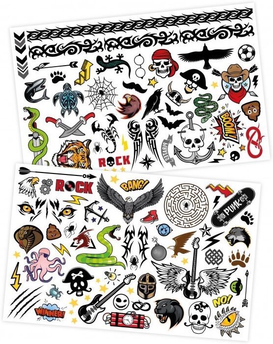 Buki France 75 tattos Lavables Rock - Buki