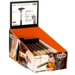 Picard Schlosserhammer SecuTec®/11 Stück im Display: 5 x 300g, 4 x 500g, 2 x 800g - 1001202-001