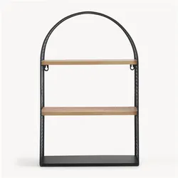 En.Casa, Regal, Wandregal Jäller 53x35x14 cm Schwarz (34.50 x 13.50 x 53 cm)
