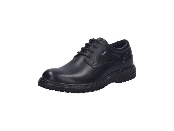Josef Seibel Herren Businessschuhe Erroll.50,Weite G (Normal),Wechselfußbett,wasserdicht,Schnuerschuhe,Schnuerer,schwarz,42 EU