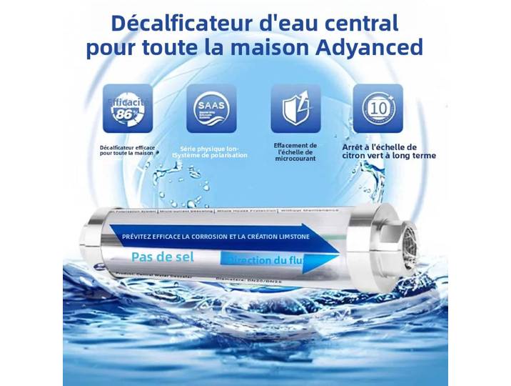 Système adoucisseur d'eau super-magnétique IPSE pour toute la maison, sans sel, anti-calcaire, machine d'inhibition du tartre, élimine le calcaire