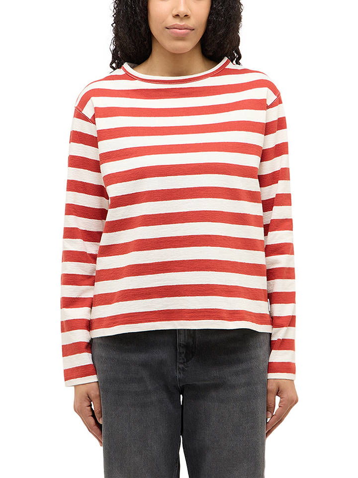 Mustang Longsleeve "Sutton" in Rot - L