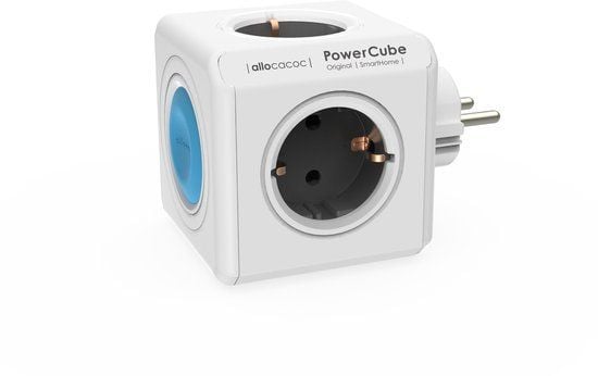 DesignNest PowerCube Original stopcontacten verdeler met 5 stopcontacten - Wit