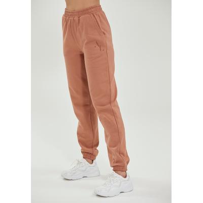 Sweathose ATHLECIA "Lia", Damen, Gr. 38, EURO-Größen, beige (braun), 90% Baumwolle, 10% Polyester, unifarben, Hosen Sweathose, mit Cotton-Touch-Oberfläche