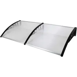 HC Home & Living XXL Design-Vordach, mit Polycarbonat ca. 200 x 100 cm - Transparent