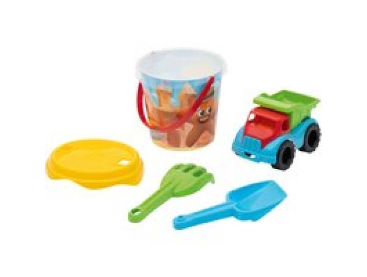 LUPILU® Jouets de plage avec seau (Set de jouets de sable camion)