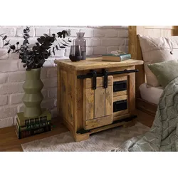 Nachttisch Mango 50x40x45 natur lackiert RAILWAY #1012