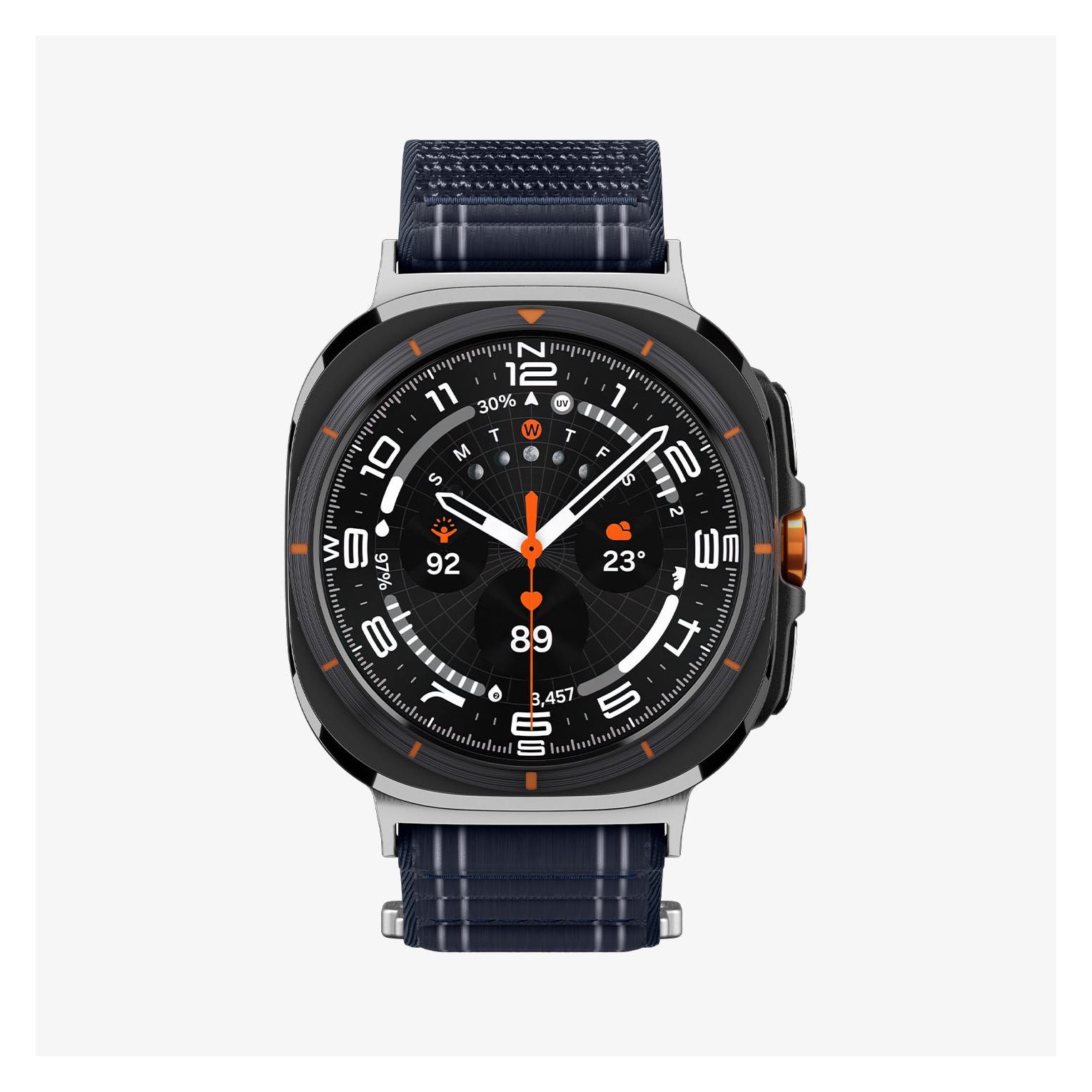 Spigen - WBF0 - Samsung Galaxy Watch Ultra 47mm - Navy (Fabric, Nylon, Textile) (AMP10148)