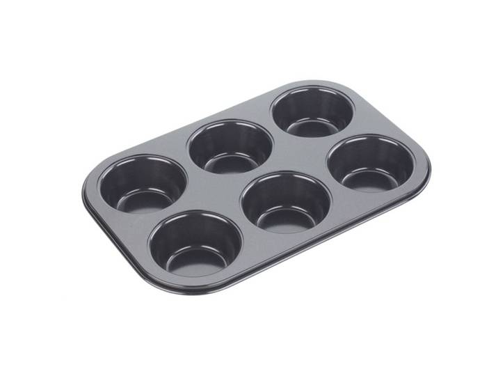 Diverse Backform 6er Muffin, 26.5x18x3 cm, Antihaft - Material: Stahl - 1282