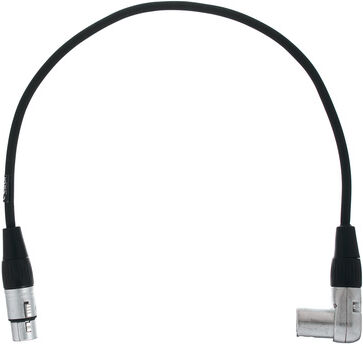the sssnake SK233-0,5 angled XLR Patch MF Schwarz