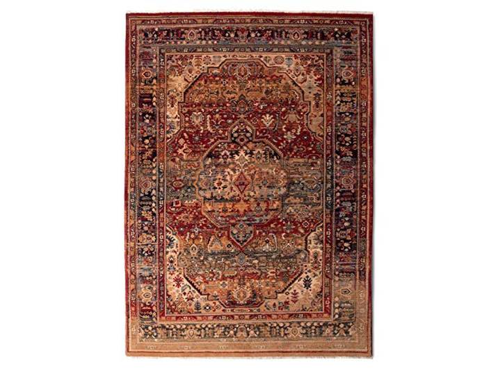 Theko Teppich Saharna aus 100% Schurwolle, maschinell gewebt, Oeko-Tex, aus Neuseeland Rot 60x90cm