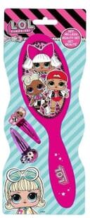 Cartoon L.O.L. Surprise Beauty Set Lote Escova + Ganchos