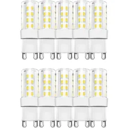 10 x 5w G9 LED Leuchte Leuchtmittel Lampe aus Keramik 450 Lumen Kaltweiß