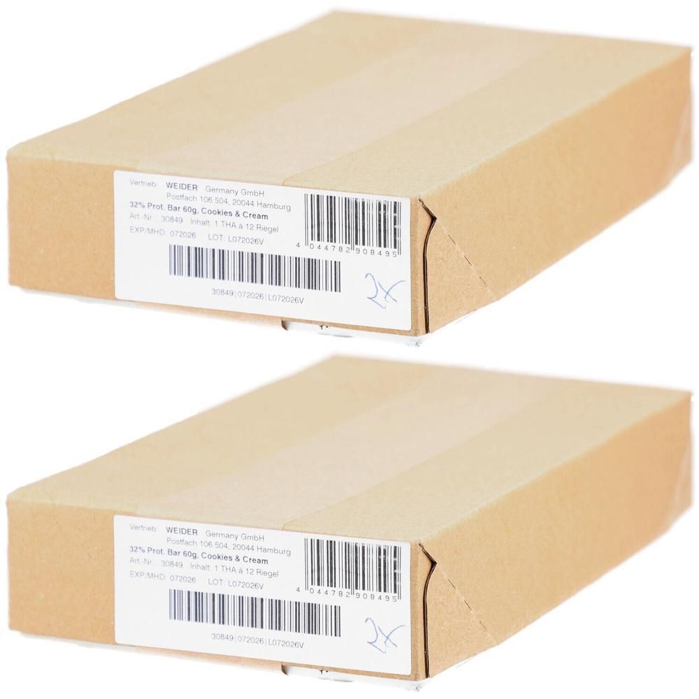 32% Protein Bar (12x60g) Cookies & Cream 2x 2x12x60 g Riegel