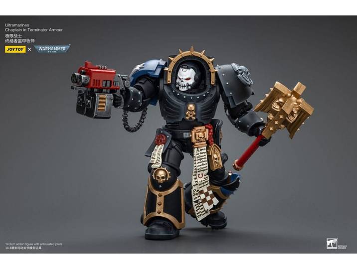 Joy Toy (CN) Actionfigur Joy Toy Warhammer 40k 1/18 Ultramarines Chaplain in Terminator Armour