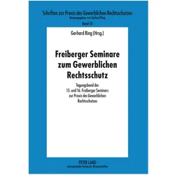 Freiberger Seminare zum Gewerblichen Rechtsschutz, Fachbücher