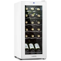Shiraz 18 Slim Uno Weinkühlschrank 50l 18Fl Touch-Bedienfeld 5-18°C Weiß 50 Liter / 18 Flaschen