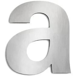 CMD Creative Metalldesign Hausnummer „ a “, Höhe 25cm, Edelstahl, gebürstet CMD-Ga