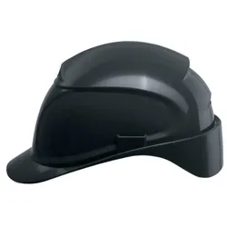 uvex airwing B Schutzhelm mit Lüftung - konvent. Innenausstattung - langer Schirm schwarz 51 cm - 61 cm - 9762920 - schwarz