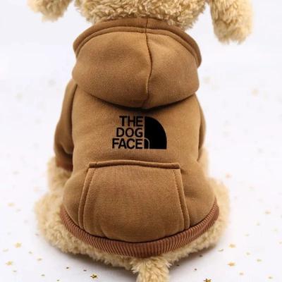 Uplift Treasures Warm Cowboy Pocket Pet Sweater Outfit coffee xxl