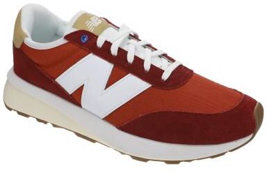 New Balance 370 (Men's) Athletic in Tomato/Podium Red, Size 6 D, Fabric