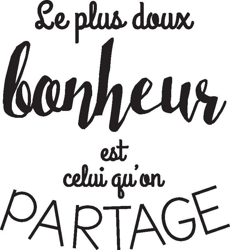 Ambiance-sticker Sticker le plux doux bonheur...