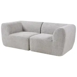 Helloshop26 - Modulares 2-Sitzer-Sofa/Sessel grau