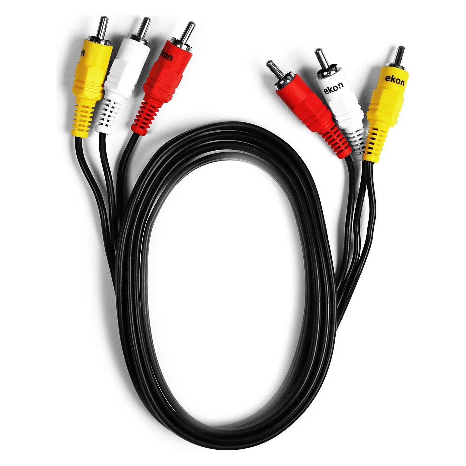 Ekon Cinch - Cinch (1.50 m, Cinch Kabel) (ECV3RCA15MM)
