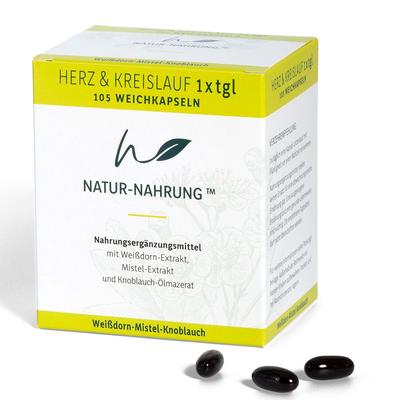 Natur-Nahrung Herz & Kreislauf 1x tgl.Weichkapseln 105 St Weichkapseln