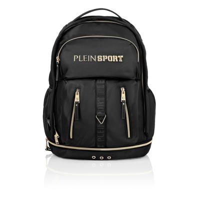 Freizeitrucksack PLEIN SPORT "Ps", schwarz (0293, schwarz, lightgold), Rucksäcke, Freizeitrucksack