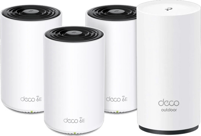 TP-Link Deco XE75 Pro 3-pack en Deco X50 Outdoor Mesh Wi-Fi Systeem