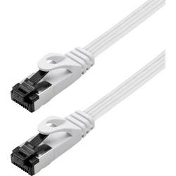 Maxtrack TI55-1L RJ45 Patchkabel CAT 8.1 U/FTP 1 m Weiß flach 1 St.
