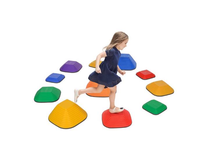 FELIXLEO Stapelspielzeug Balance Trittsteine für Kinder, 11 Teile, Rutschfest, (1-tlg)