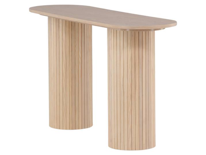 Livetastic Konsole, Weiß, Beige, 40x72x130 cm, Wohnzimmer, Wohnzimmertische, Konsolentische