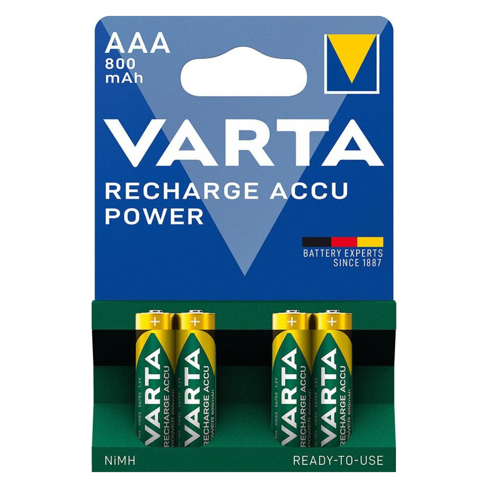 Varta UNI Standardbatterie für (4 Stk., AAA, 800 mAh) (56703 101 404)
