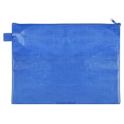 VELOFLEX Reißverschlussbeutel A4 blau