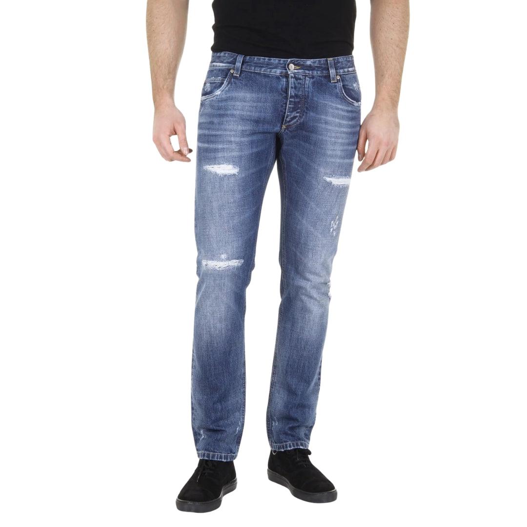 Dolce & Gabbana Blauwe Gescheurde Jeans