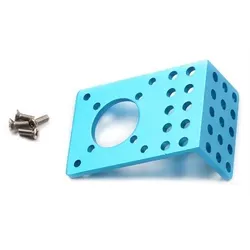 Makeblock Motorhalterung 42BYG/36DC, 8x M3- und 25x M4-Bohrungen, Aluminium, 8 mm Raster, blau