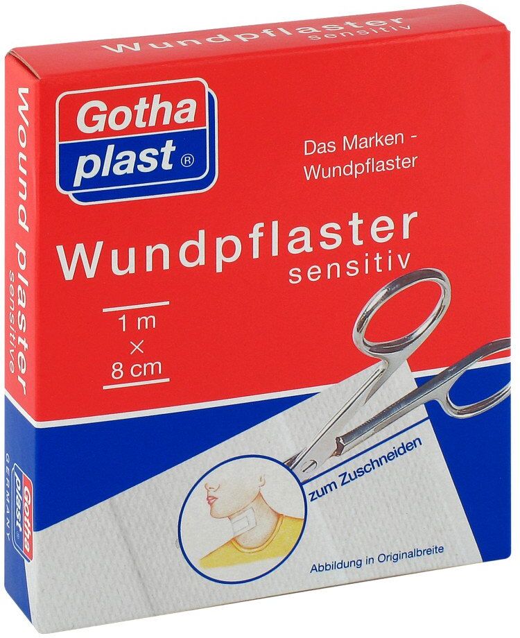 Gothaplast Wundpfl.sensitiv 8 cmx1 m geschnitten