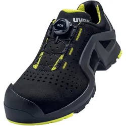 uvex 1 x-tended support BOA Sicherheitsschuh S1P Halbschuh schwarz/gelb - 6568141 - schwarz/gelb
