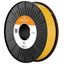 Bedrock 3D PLA-0006a075 PLA Yellow 1.75 mm 750 g Filament PLA 750 g Gelb 1 St (PLA, 750 g, 1.75 mm), Filament, Gelb