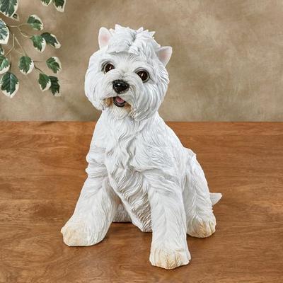 Touch of Class I Want a Treat Dog Sculpture White, Small, White