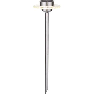 Paulmann 93764 Ufo Solar-Gartenleuchte 0.2W Warmweiß Edelstahl, Klar