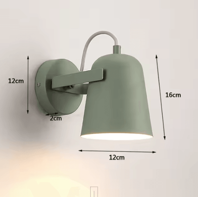Inspire Curations Nordic Macaron Adjustable LED Wall Lamp green warm White (2700 3500k)