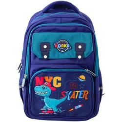 Kinder Schulrucksack Dinosaurier Blau 41x30x16 cm