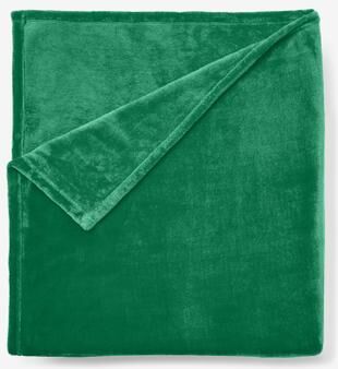 BH Studio Microfleece Blanket by BH Studio in Emerald (Size FL/QUE)